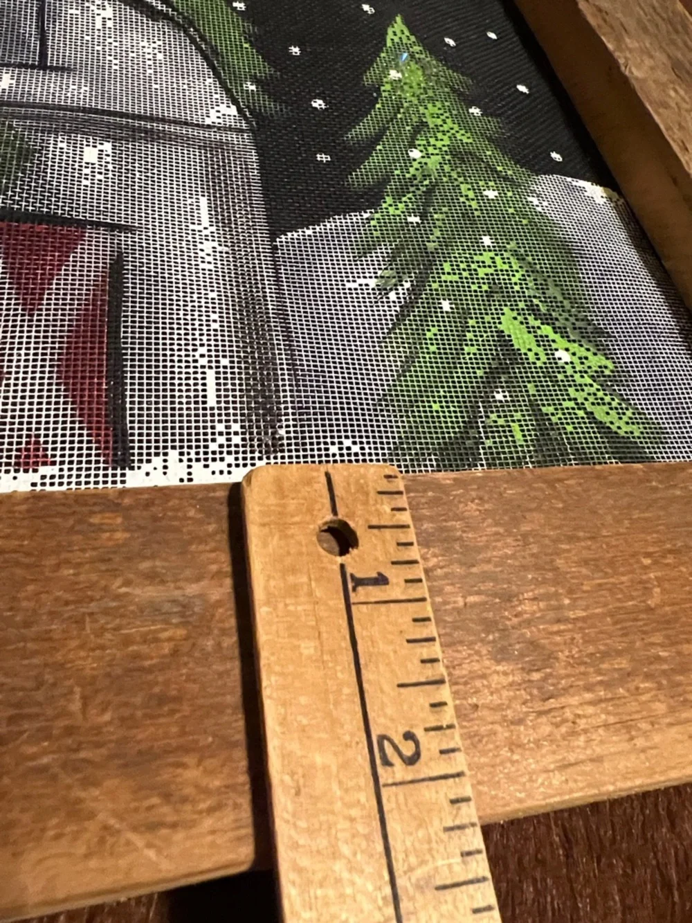 Hand-Painted Holiday Barn Wall Art - Green & Gray - Picture 10 of 16